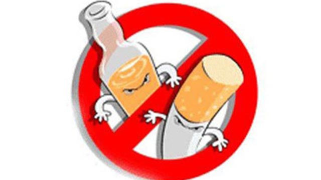 Отказаться от табачных и алкогольных изделий