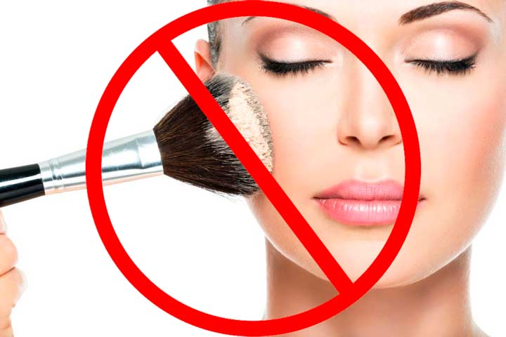 Запрет макияжа